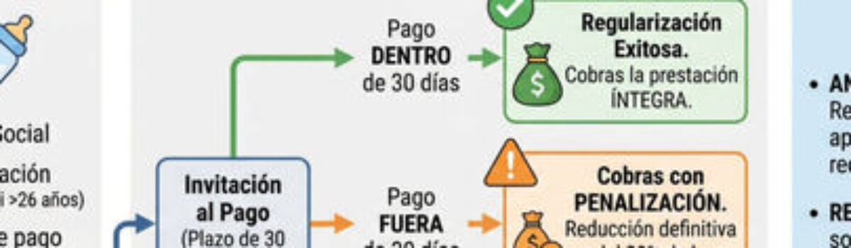 Deudas y prestación por nacimiento para autónomos (infografía)